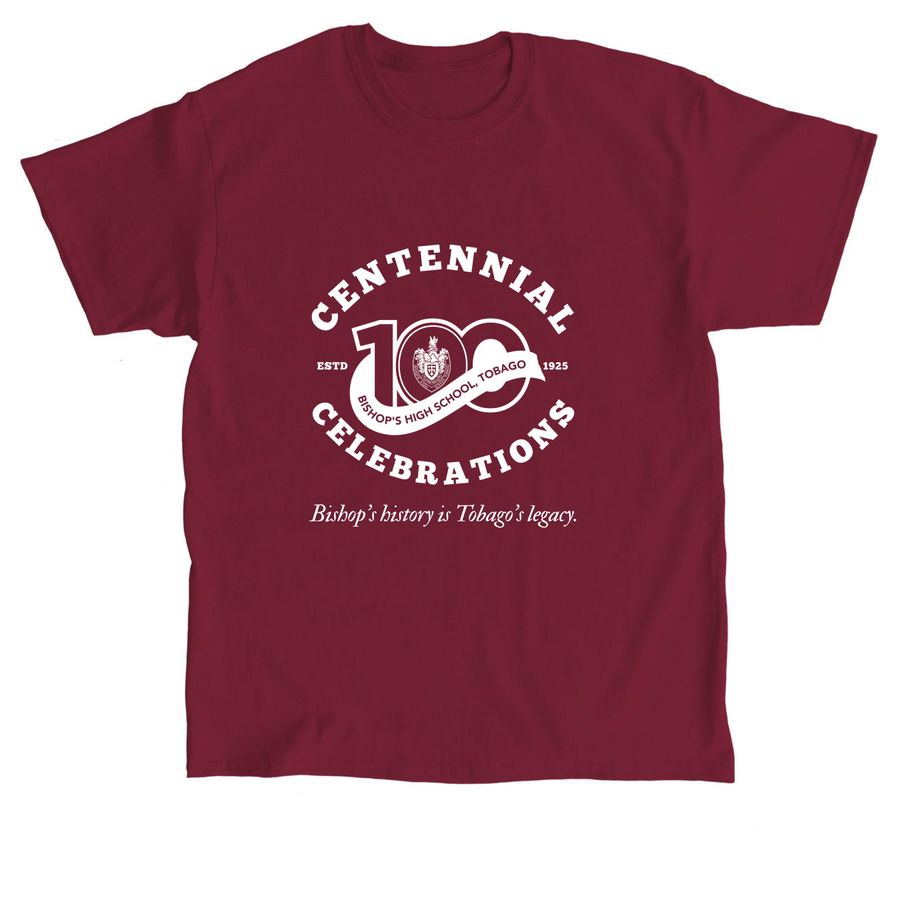 Bonfire Centennial Tshirt - Burgundy Oval